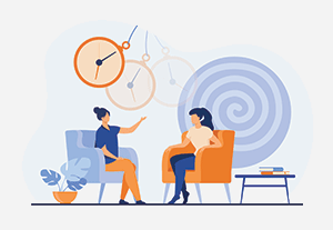 Consultation au bureau pour hypnose